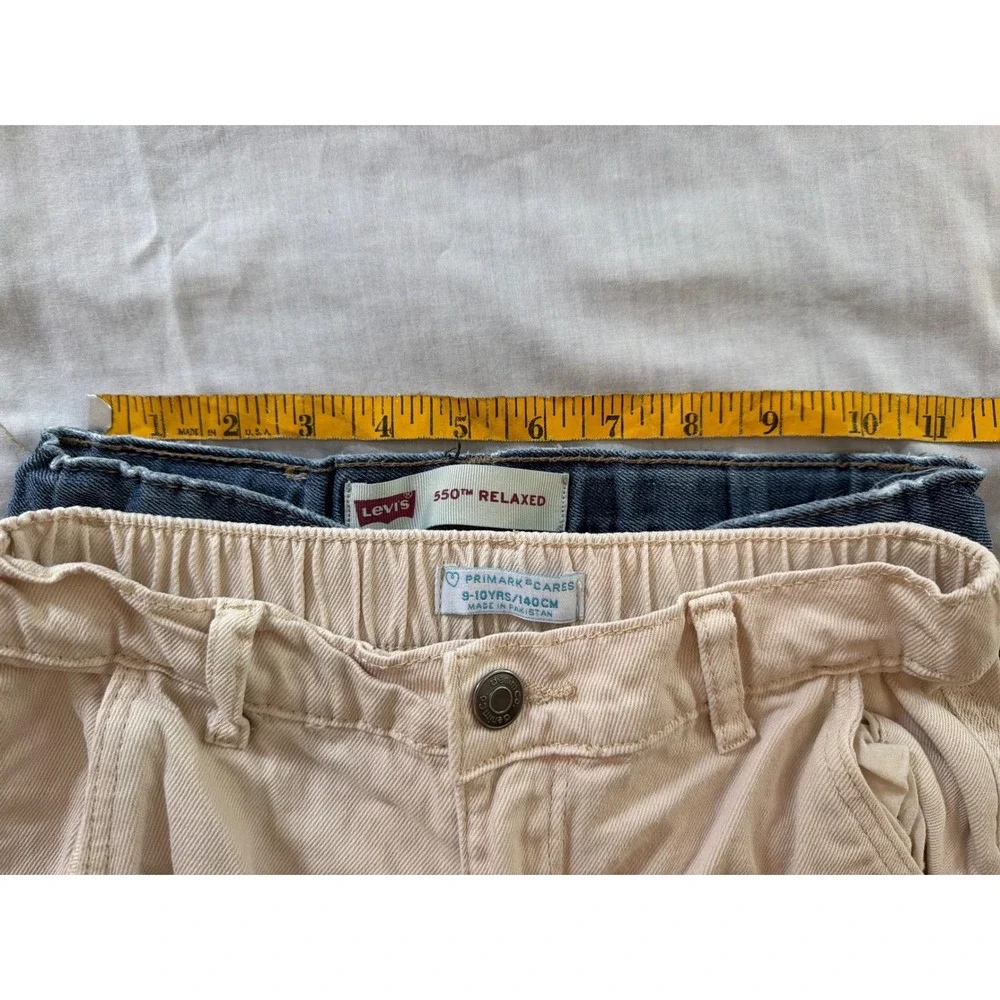 Girls Clothing Lot Levi's 550 Jeans  Wide Leg Cargo Hello Kitty Leggings CK‎ Top